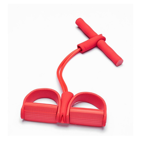 Resistance Bands 4 tube pedal fitness rope Latex Pedal Exerciser Sit-up Pull Rope Expander Elastic Bands Yoga equipment